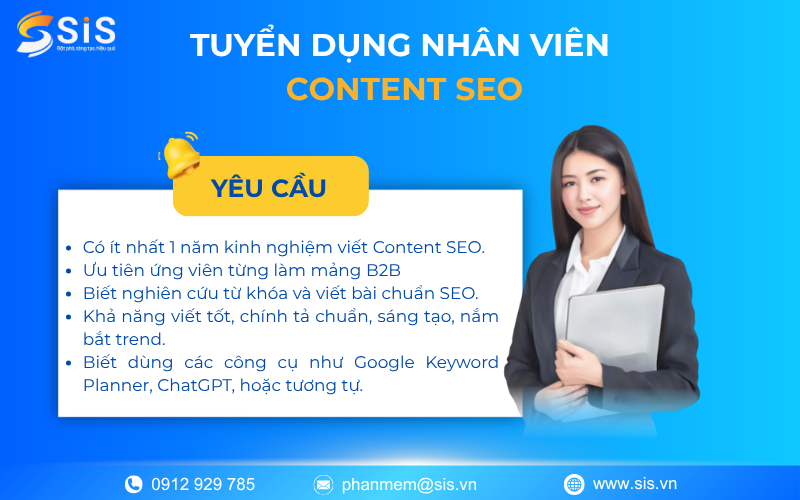 Tuyển dụng nhân viên Content SEO